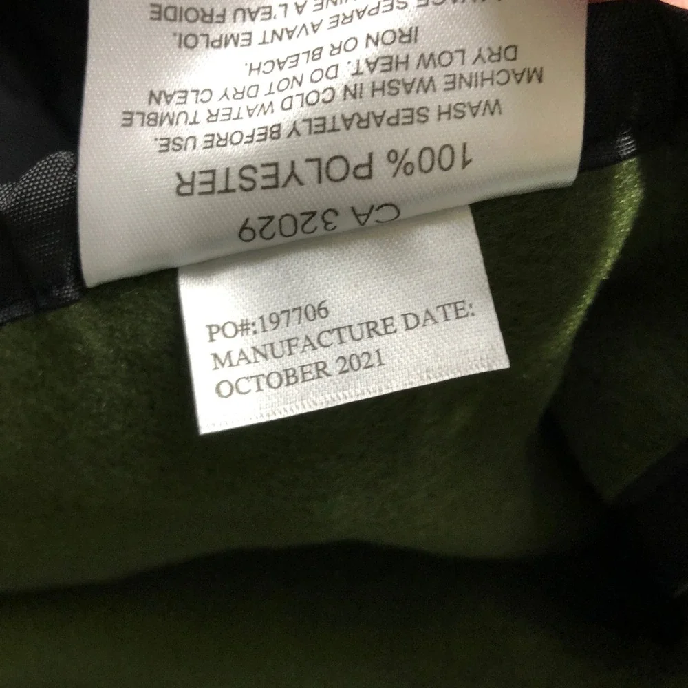 Kanata Blanket Co Uline Picnic‎ Blanket Unisex OS Black Green Roll Up Portable